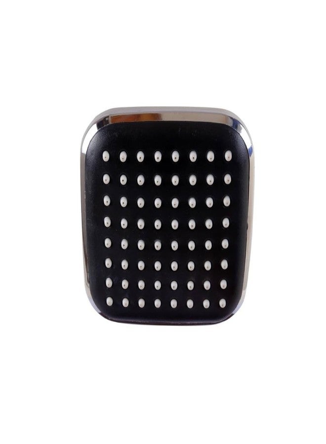 Cossimo دش COSSIMO أسود من مادة ABS مقاس 4x4 بوصة مع ذراع دش دائري من الفولاذ المقاوم للصدأ مقاس 9 بوصات (مجموعة من قطعة واحدة) - Image 3